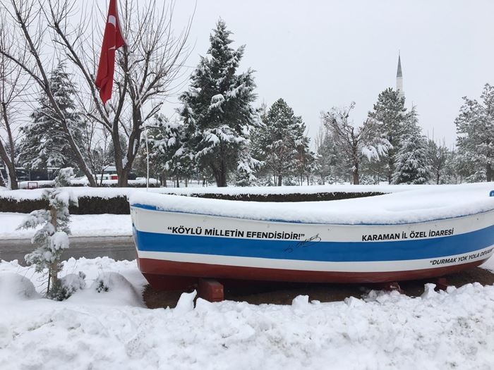 Karaman'da Kapanan Köy Yolları İçin Çalışmalar Sürüyor 3