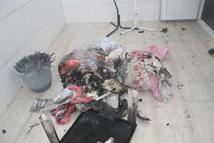 Antalya'nın Alanya İlçesin'de 4 Katlı Binada Yangın Paniği 11