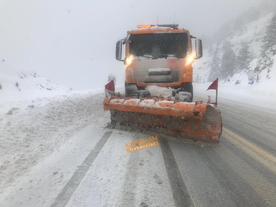 Antalya-Konya karayolunda karakış manzaraları 10