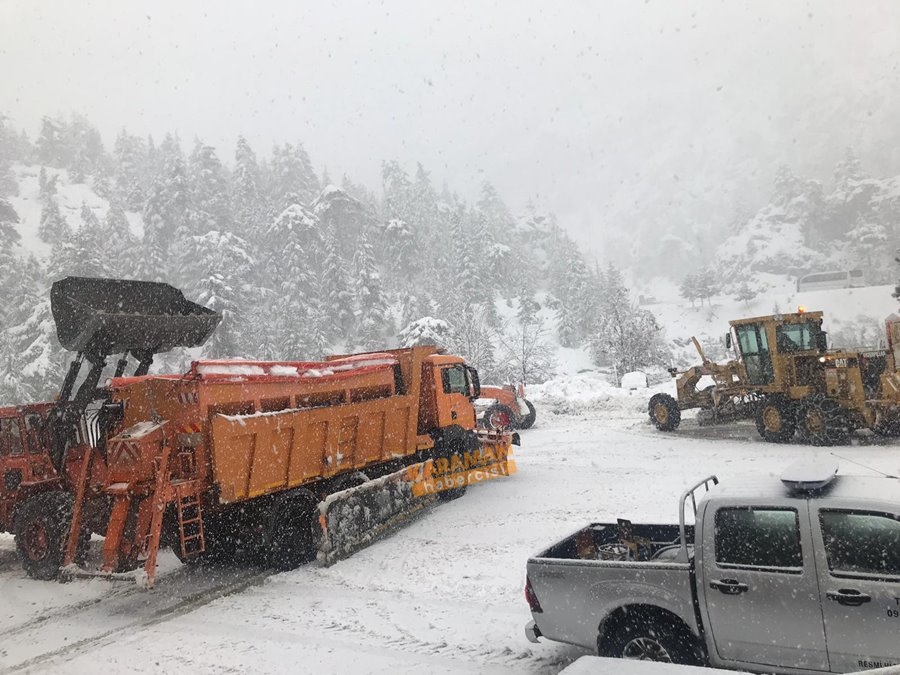 Antalya-Konya karayolunda karakış manzaraları 12