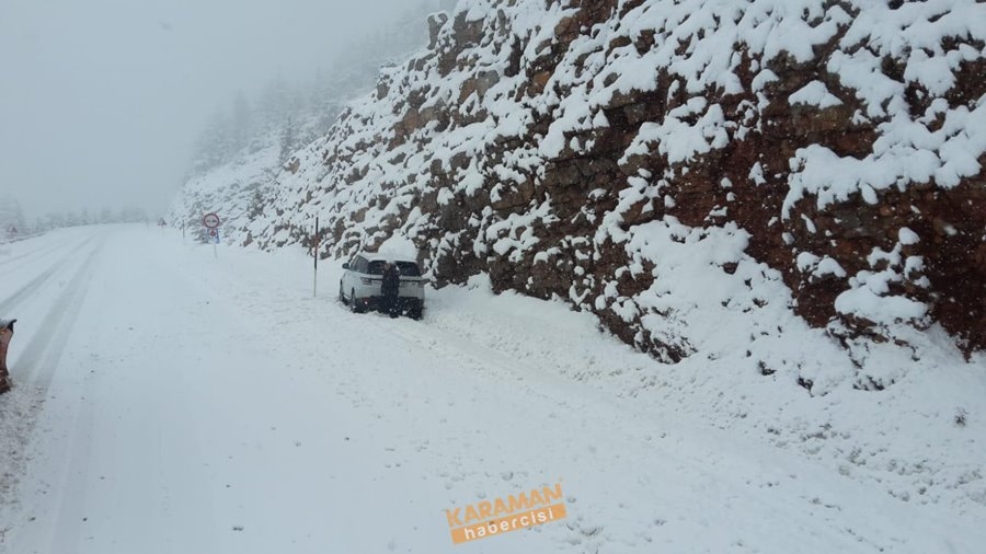 Antalya-Konya karayolunda karakış manzaraları 6
