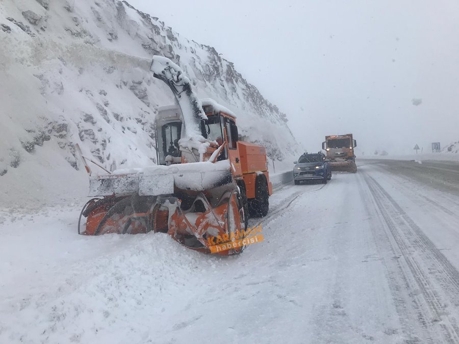 Antalya-Konya karayolunda karakış manzaraları 7