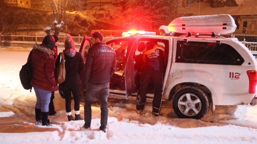 Aksaray'da Önce Kaybolan, Sonra Da Mahsur Kalan Öğrencileri Afad Kurtard 2