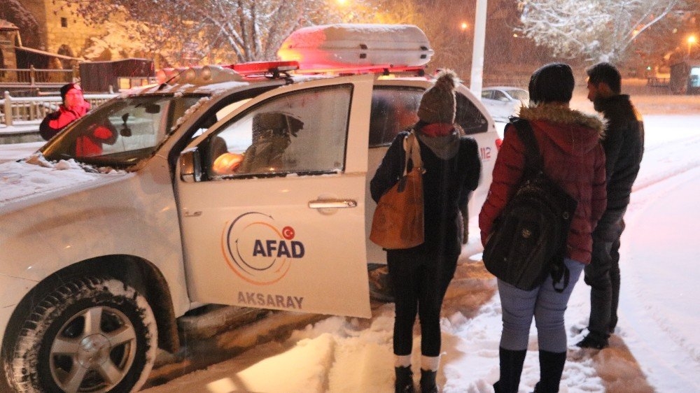 Aksaray'da Önce Kaybolan, Sonra Da Mahsur Kalan Öğrencileri Afad Kurtard 3