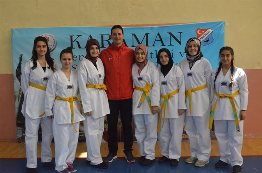 Karaman'da Taekwondo Kuşak Sınavı Yapıldı 6