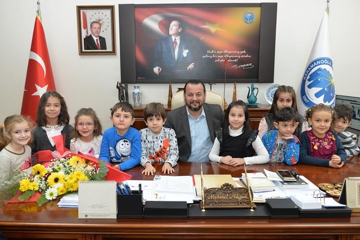 KMÜ Çocuk Üniversitesi Öğrencilerinden Rektör Akgül'e Ziyaret 4