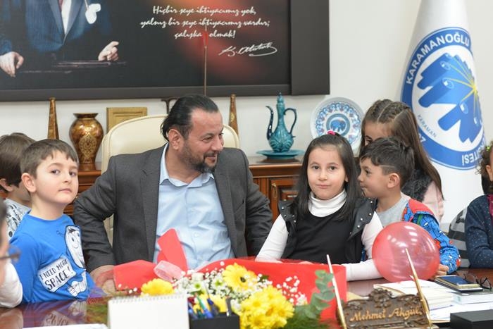 KMÜ Çocuk Üniversitesi Öğrencilerinden Rektör Akgül'e Ziyaret 6