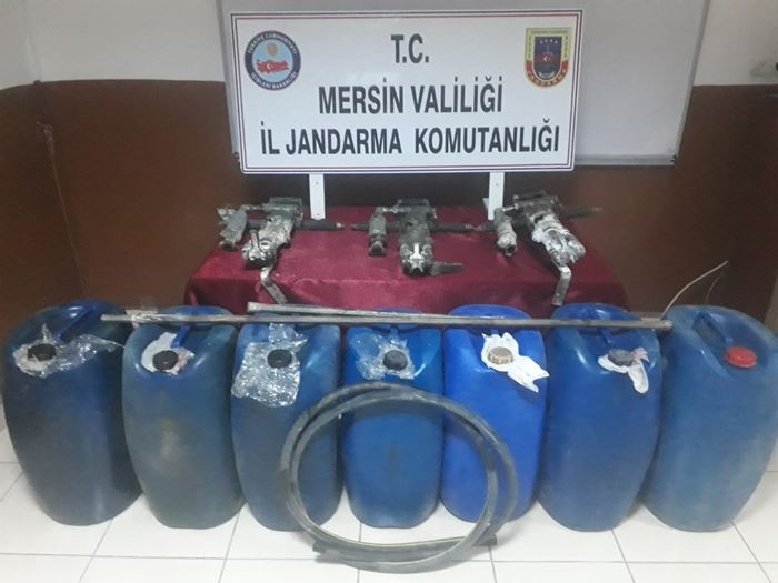 Mersin'de Akaryakıt Hırsızlığı Zanlıları Yakalandı 1
