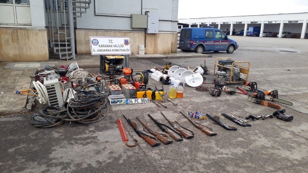 Mersin'de Çaldılar Karaman’da Yakalandılar 1