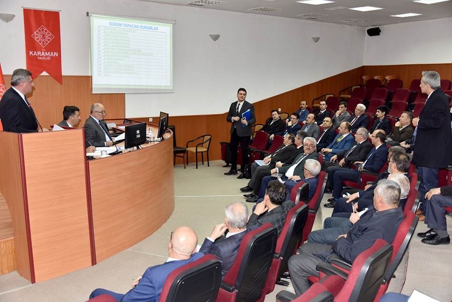 Karaman'da 2019 Yılının İlk Koordinasyon Kurulu Toplantısı Yapıldı 7