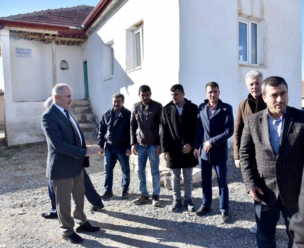 Karaman Valisi Fahri Meral Çoğlu, Karacaören ve Eğilmez Köylerini Ziyare 17