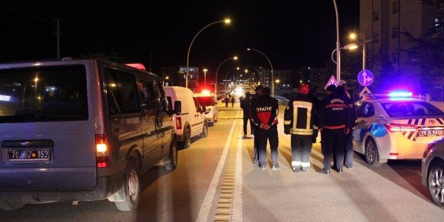 Karaman'da Köprü Üzerinde Şüpheli Valiz Alarmı