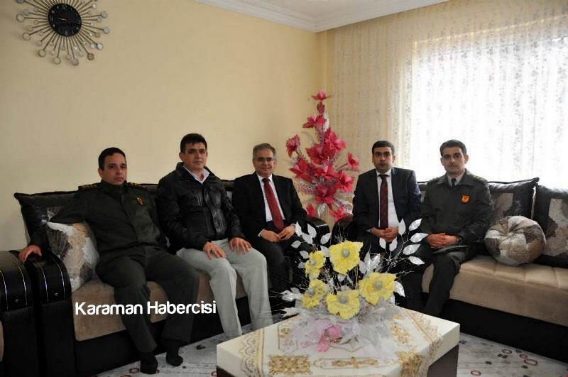 Vali Tapsız, Ermenek'te Şehit ve Gazi Ailesini Ziyaret Etti 1