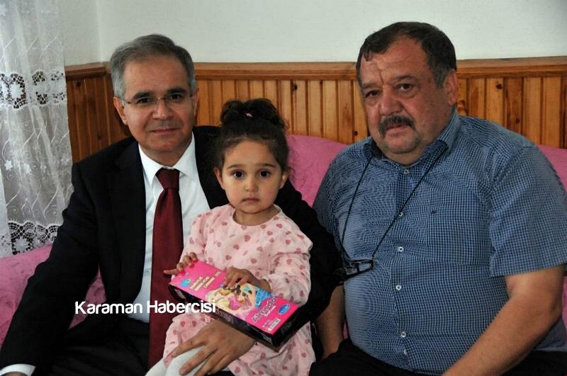 Vali Tapsız, Ermenek'te Şehit ve Gazi Ailesini Ziyaret Etti 7