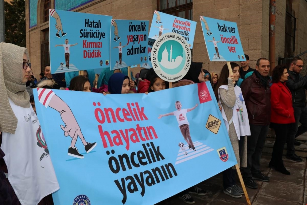 “Öncelik Hayatın, Öncelik Yayanın” Uygulaması Konya’da da Başladı 8