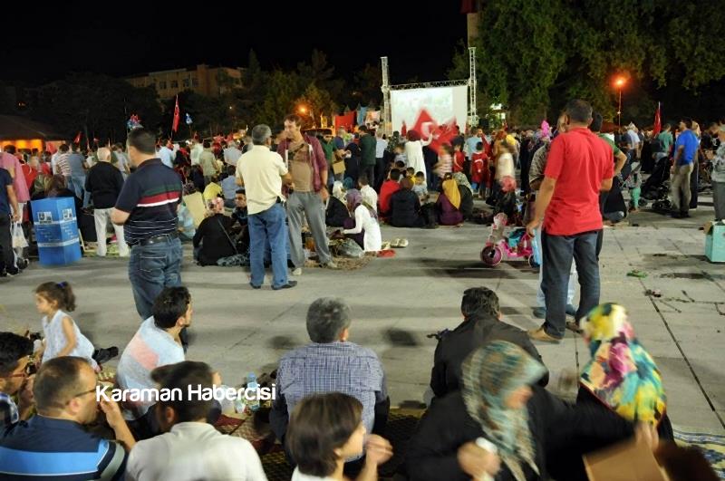 Karaman Halkının Demokrasi Nöbeti Sürüyor 4