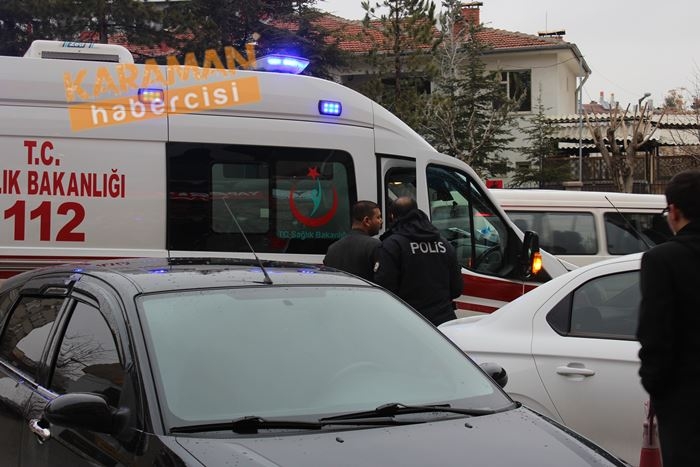 Karaman'da Motosiklet Yayaya Çarptı 3