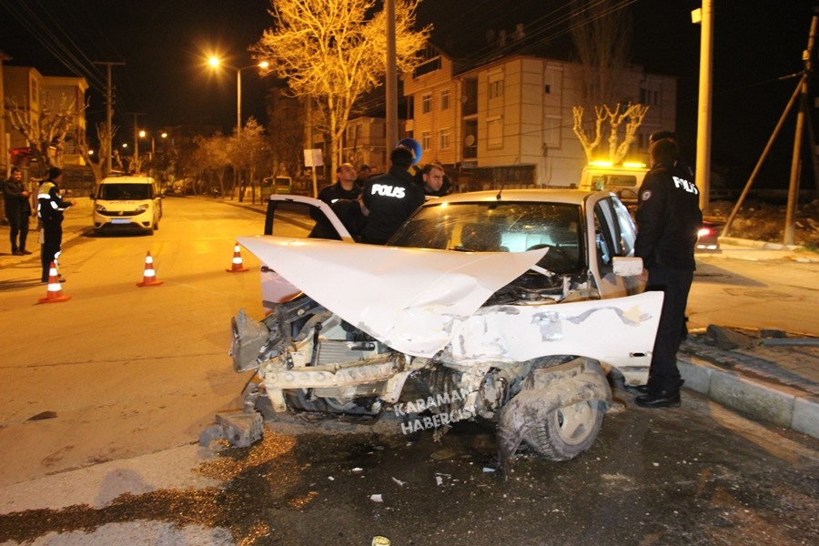 Karaman'da Trafik Kazası 1