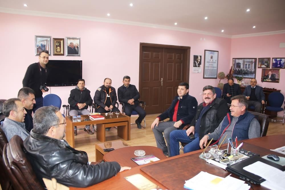 Belediye Başkanı Ertuğrul Çalışkan Karaman ESOB ve Oda Başkanlarıyla Bir 3