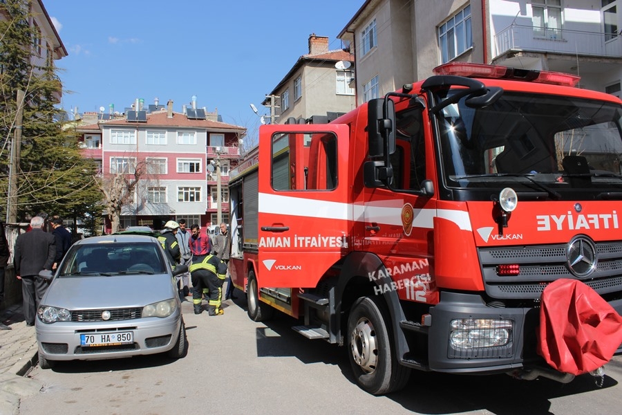 Karaman’da Oto Yangını Korkuttu 3