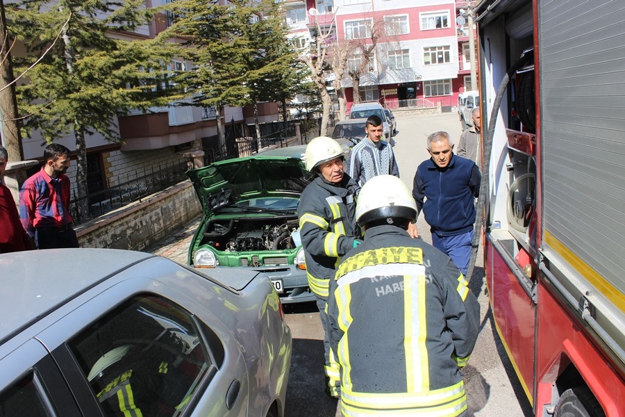 Karaman’da Oto Yangını Korkuttu 4