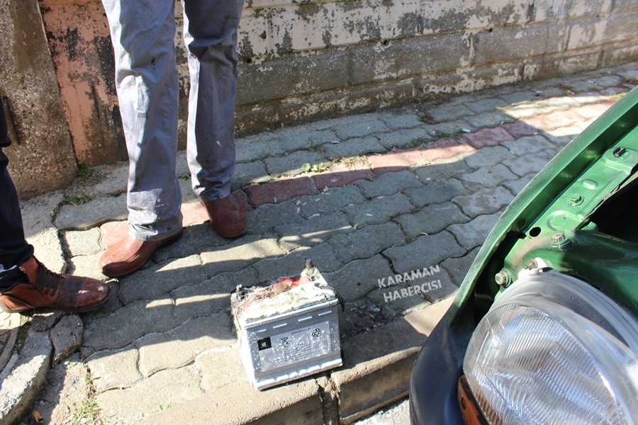 Karaman’da Oto Yangını Korkuttu 6