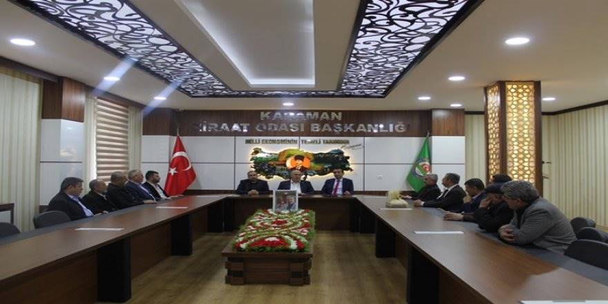 MHP Karaman Belediye Başkan Adayı Savaş Kalaycı'dan Ziraat Odasına Ziyar