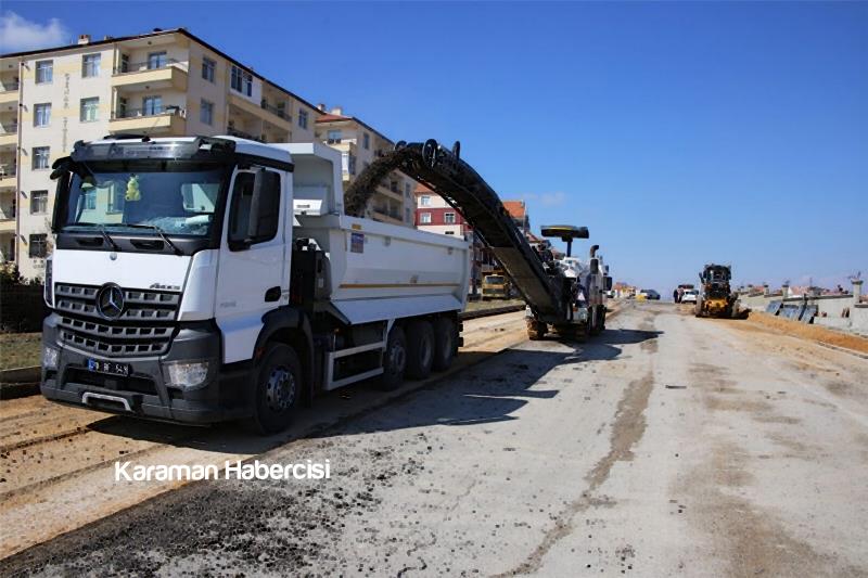 Karaman'da Asfaltlama Çalışmaları Başladı 3