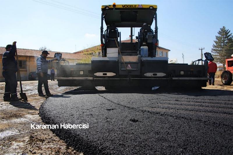 Karaman'da Asfaltlama Çalışmaları Başladı 7
