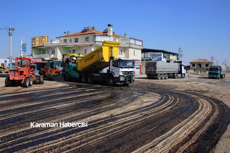 Karaman'da Asfaltlama Çalışmaları Başladı 8