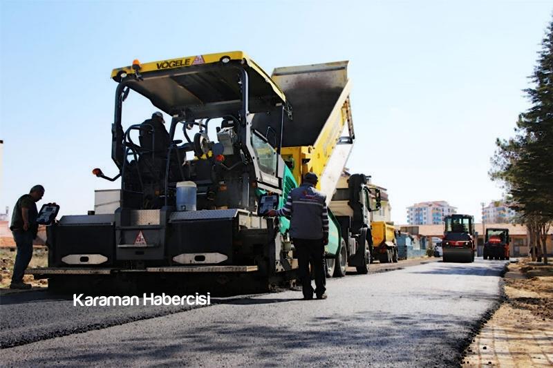 Karaman'da Asfaltlama Çalışmaları Başladı 9