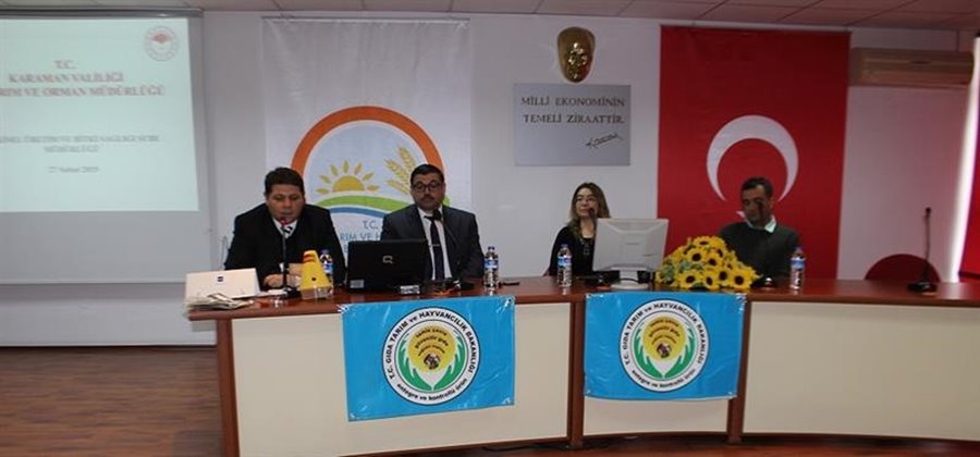 Karaman'da Akdeniz Meyve Sineği ve Mücadelesi Eğitim Toplantısı 1