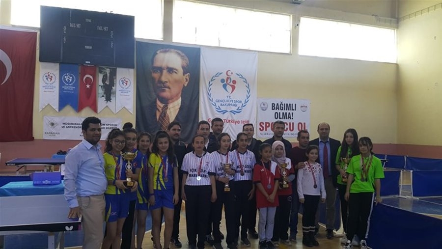 Karaman Okullar Arası Masa Tenisi İl Birinciliği Müsabakaları Sona Erdi 3