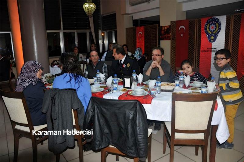 Vali Tapsız Karaman'da Polis ve Şehit Aileleri ile Bir Araya Geldi 5