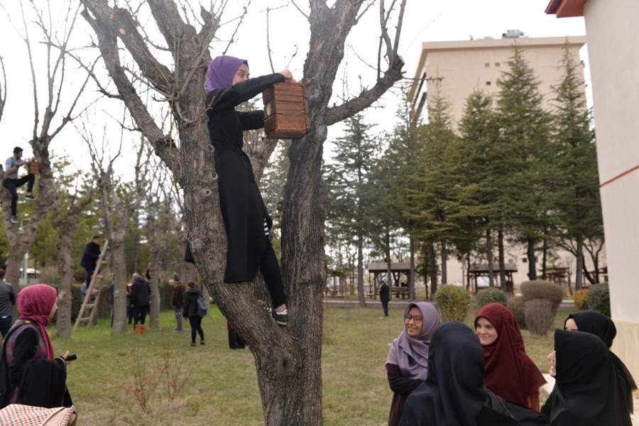 KMÜ Öğrencilerinden Kuşlara Yuva 4