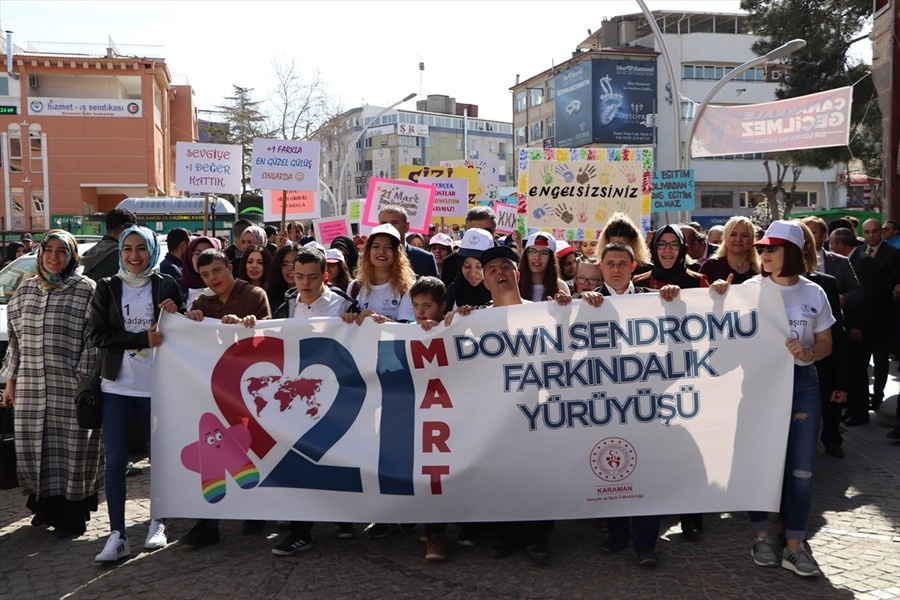 Karaman'da 21 Mart Dünya Down Sendromlu Farkındalık Yürüyüşü 3