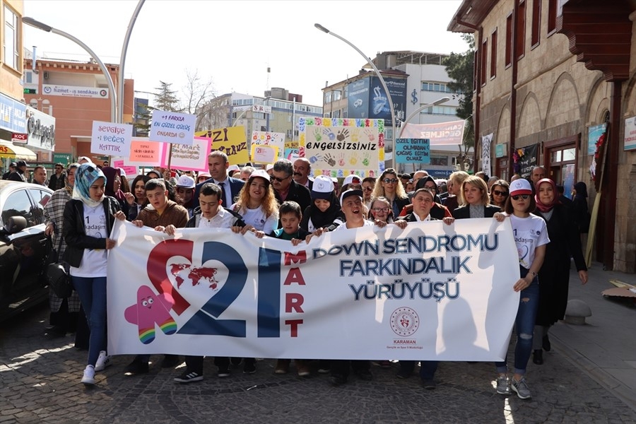 Karaman'da 21 Mart Dünya Down Sendromlu Farkındalık Yürüyüşü 4