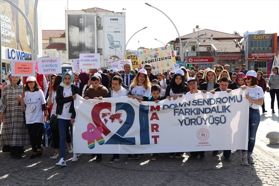 Karaman'da 21 Mart Dünya Down Sendromlu Farkındalık Yürüyüşü 8