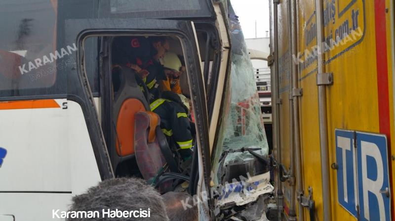 Karaman’da Fabrika Servisi Kaza Yaptı 1