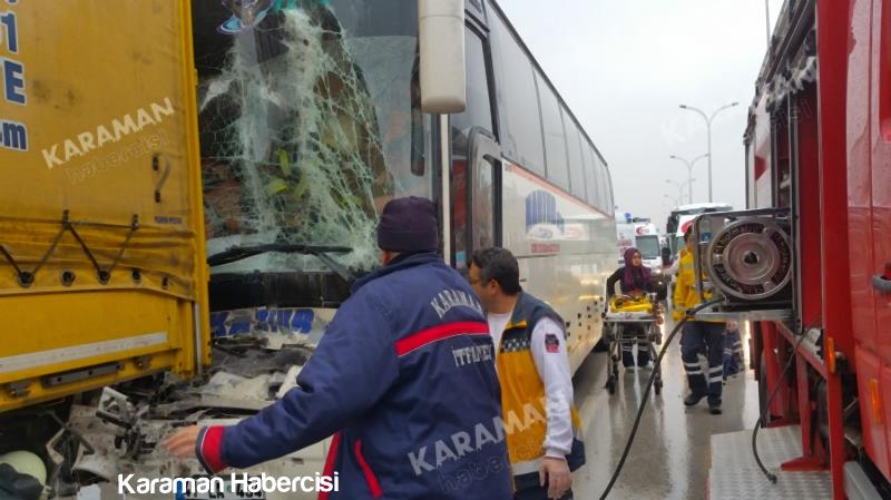Karaman’da Fabrika Servisi Kaza Yaptı 2