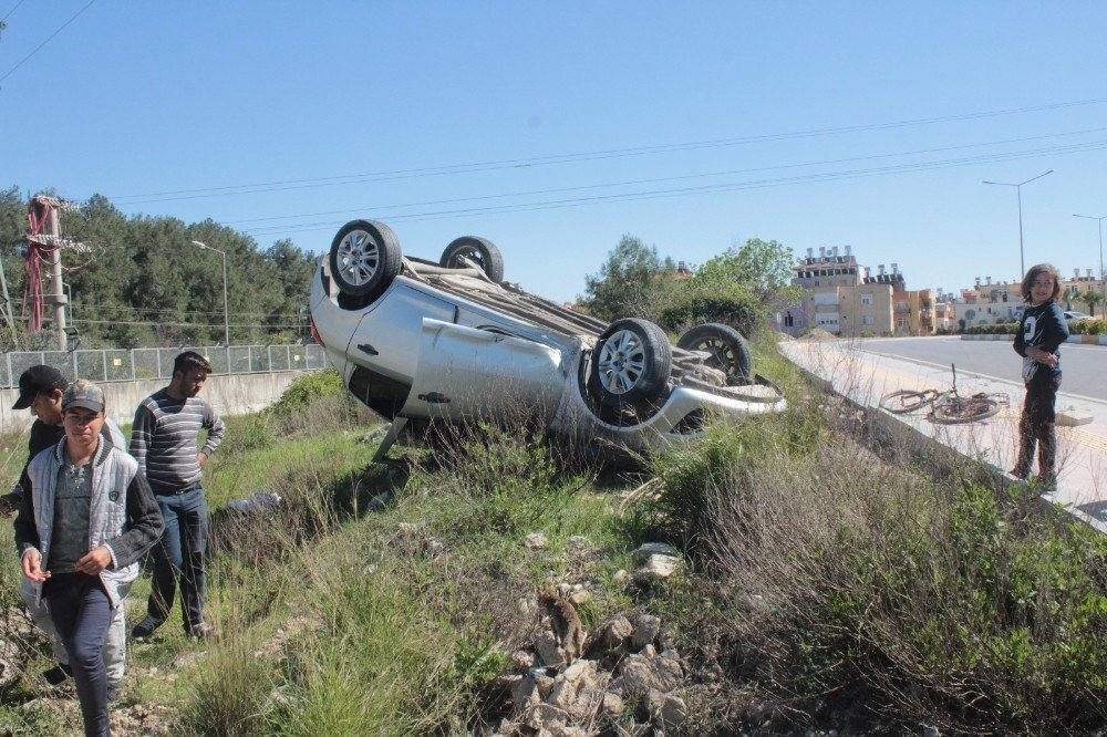 Antalya Şelale Yolunda 50 Metre Arayla İki Trafik Kazası 4