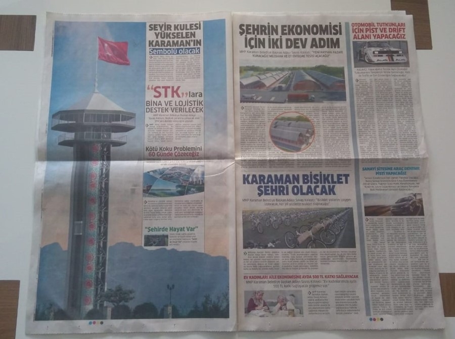 Karaman'da "Ehline Emanet" Gazetesi Dağıtılıyor 2