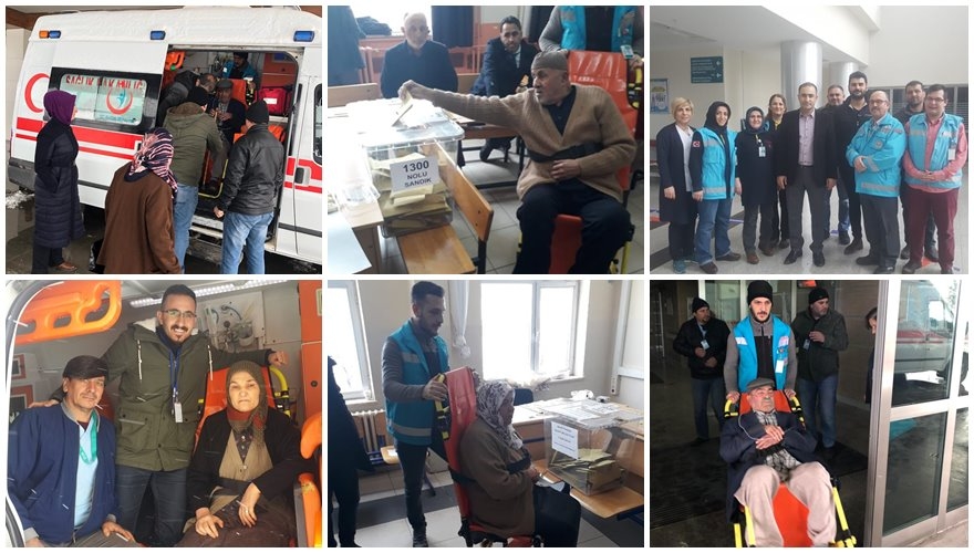 Karaman'da "Evde Sağlık Hizmetleri Birimi"ne kayıtlı 93 Hasta Oylarını K 4