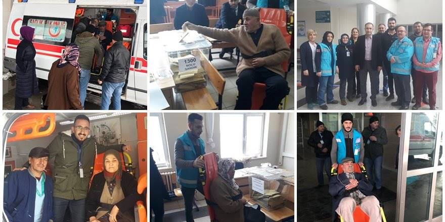 Karaman'da "Evde Sağlık Hizmetleri Birimi"ne kayıtlı 93 Hasta Oylarını K