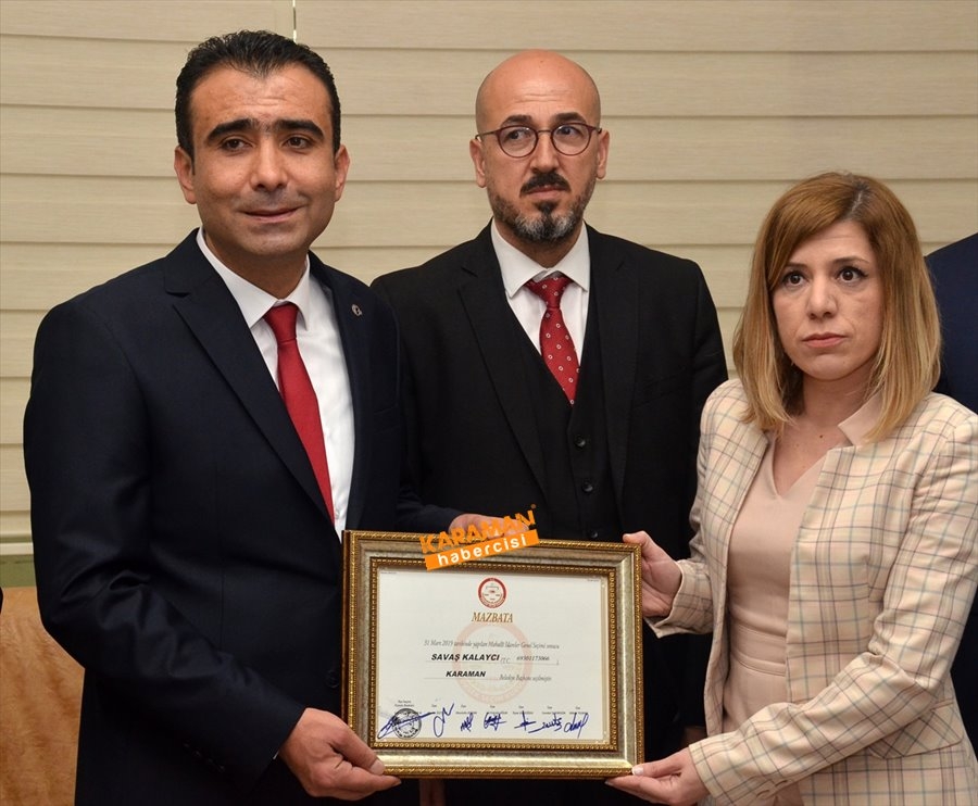 Karaman Belediye Başkanı Savaş Kalaycı Mazbata Töreni 4