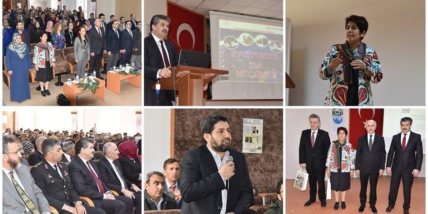 Karaman'da Bağımlılıkla Mücadele Konulu Konferans Verildi