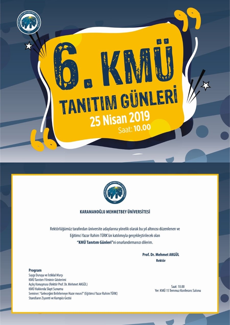 KMÜ Kapılarını Karaman'daki Liselere Açacak 2