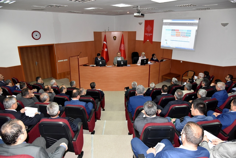 Karaman'da İl Koordinasyon Kurulu Toplantısı Yapıldı 9