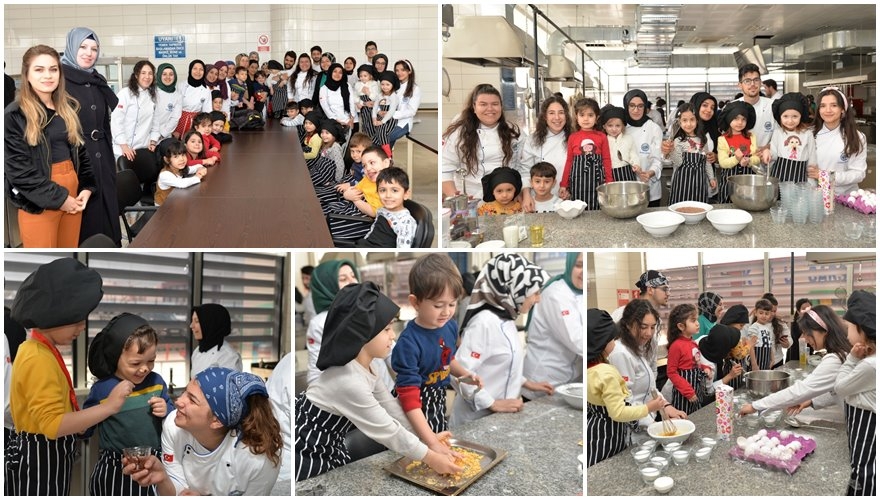 KMÜ'de Gastronomi ve Aşçılık Öğrenci Topluluğu Üyeleri İle Minikler Topl 1