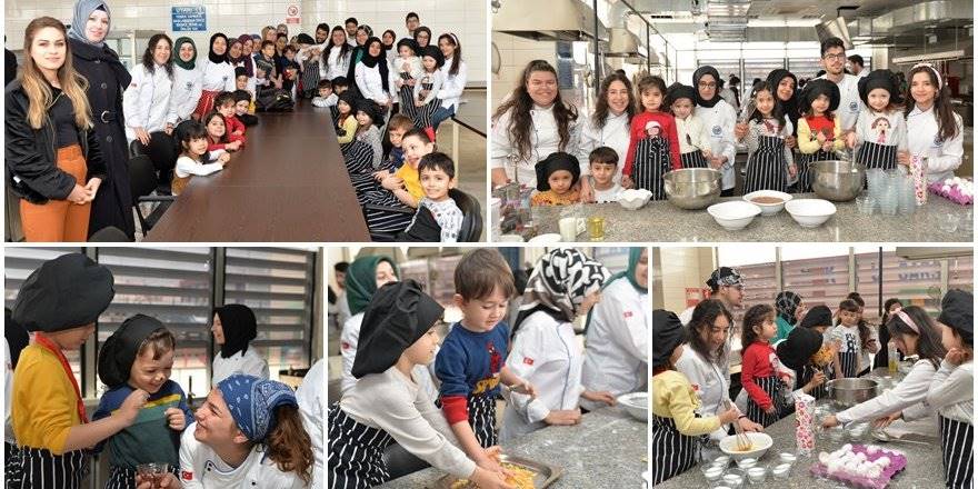 KMÜ'de Gastronomi ve Aşçılık Öğrenci Topluluğu Üyeleri İle Minikler Topl